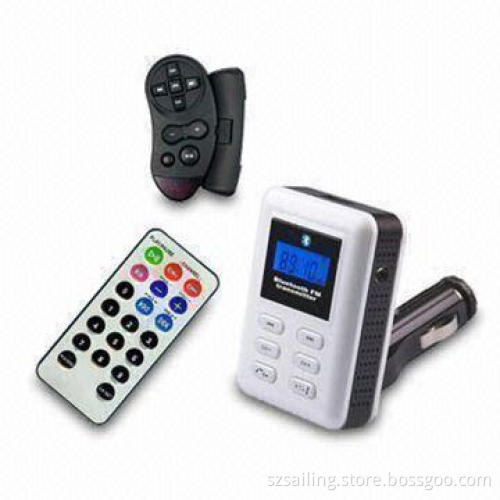 Car FM Transmitter with Bluetooth Handsfree Function and Remote Control